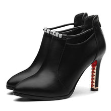 Load image into Gallery viewer, Women Shoe Genuine Leather SEXY Pump Super High Heels Thin Heel Women&#39;s Shoes Leather Sexy High Heels Ultra-thin Heel