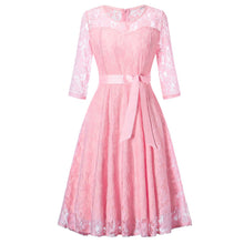 Load image into Gallery viewer, Womens Long Sleeve Formal Ladies Wedding Bridesmaid Lace Long Dress