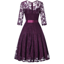 Load image into Gallery viewer, Womens Long Sleeve Formal Ladies Wedding Bridesmaid Lace Long Dress