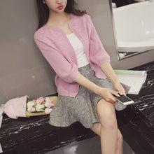 Load image into Gallery viewer, Sweater For Women Cardigan Women 2016 Autumn Knitted Women Casual Sweater Knitwears Poncho Pull Femme Tunics Pink Red Black E438