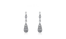 Load image into Gallery viewer, Drop earrrings rose gold plated drop earrings, water drop pendant earrings